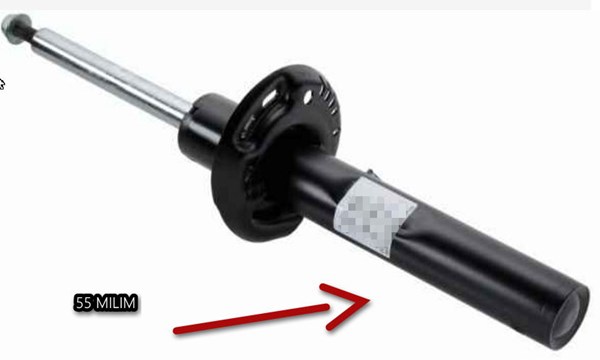 On Amortisor Caddy 1,6 / 1,9TDI 2,0SDI 55MM 04> | WAGENBURG ABC0082 | OEM 1T0413031AS 1T0413031AT