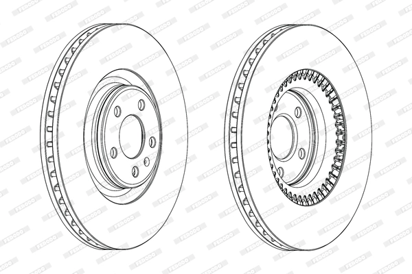 On Fren Aynasi Hava Kanalli A6 A7 2,0TDI T / Fsi 2,8FSI 3,0TFSI / Tdi 11>> | FERODO DDF1987C-1 | OEM 4G0615301A 4G0615301K 4G0615301T