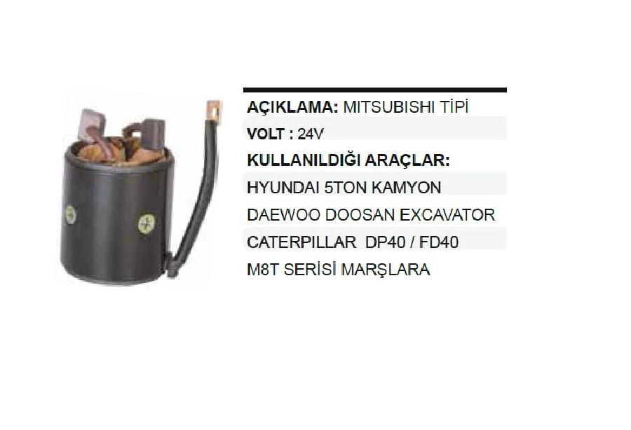 Marş Yastığı + Gövdesi Hyundai 5 Ton Kamyon 24V | OEM MYC1300