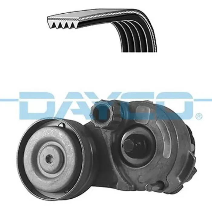 Kanalli Kayis Seti - Alternator Gergisi Komple A16XER A18XER Astra J Corsa E Mokka Corsa D Zafira C | DAYCO KPV407 | OEM 636485