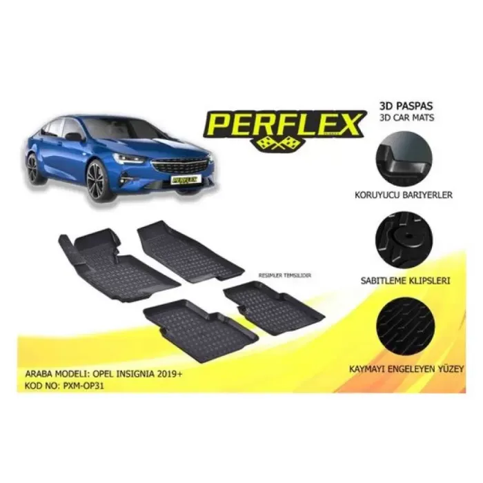 Paspas 3D Havuzlu 10-Mat Insignia 2019+ | PERFLEX PXM-OP30