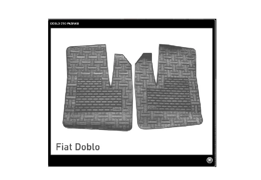 Paspas Bezli 3 Parça Mavi - Fiat Doblo Dekoratif 2003 ve sonrası - 2009 | OEM RBR205