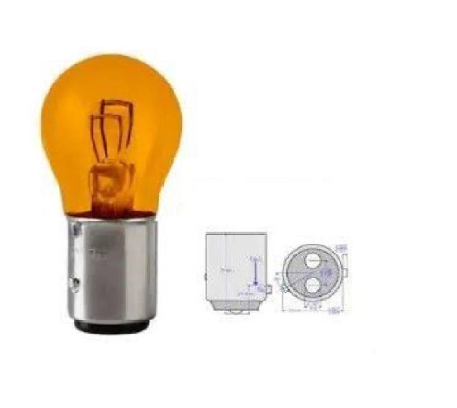 Ampul - 12V 1016 21, 5W Yak Tır Sarı = Turuncu Şaşı Tırnak SL3708 | OEM SL3708