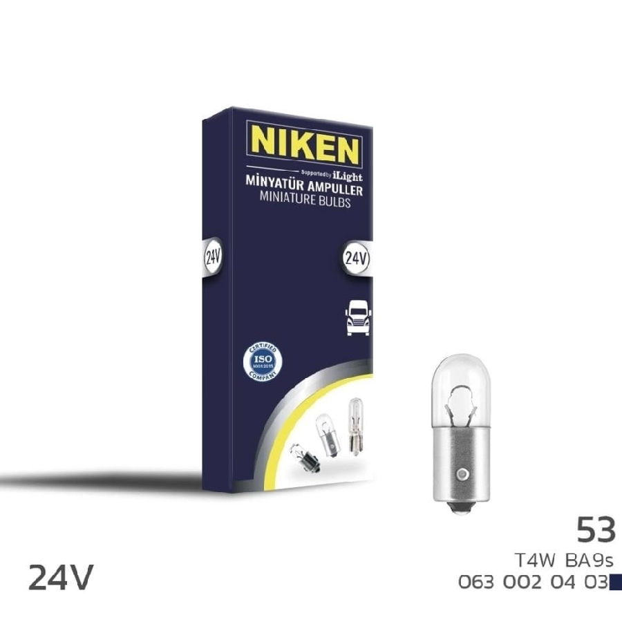 Ampul 24V 4W 53 Mınyatur Ampul 10LU | OEM 0630020403