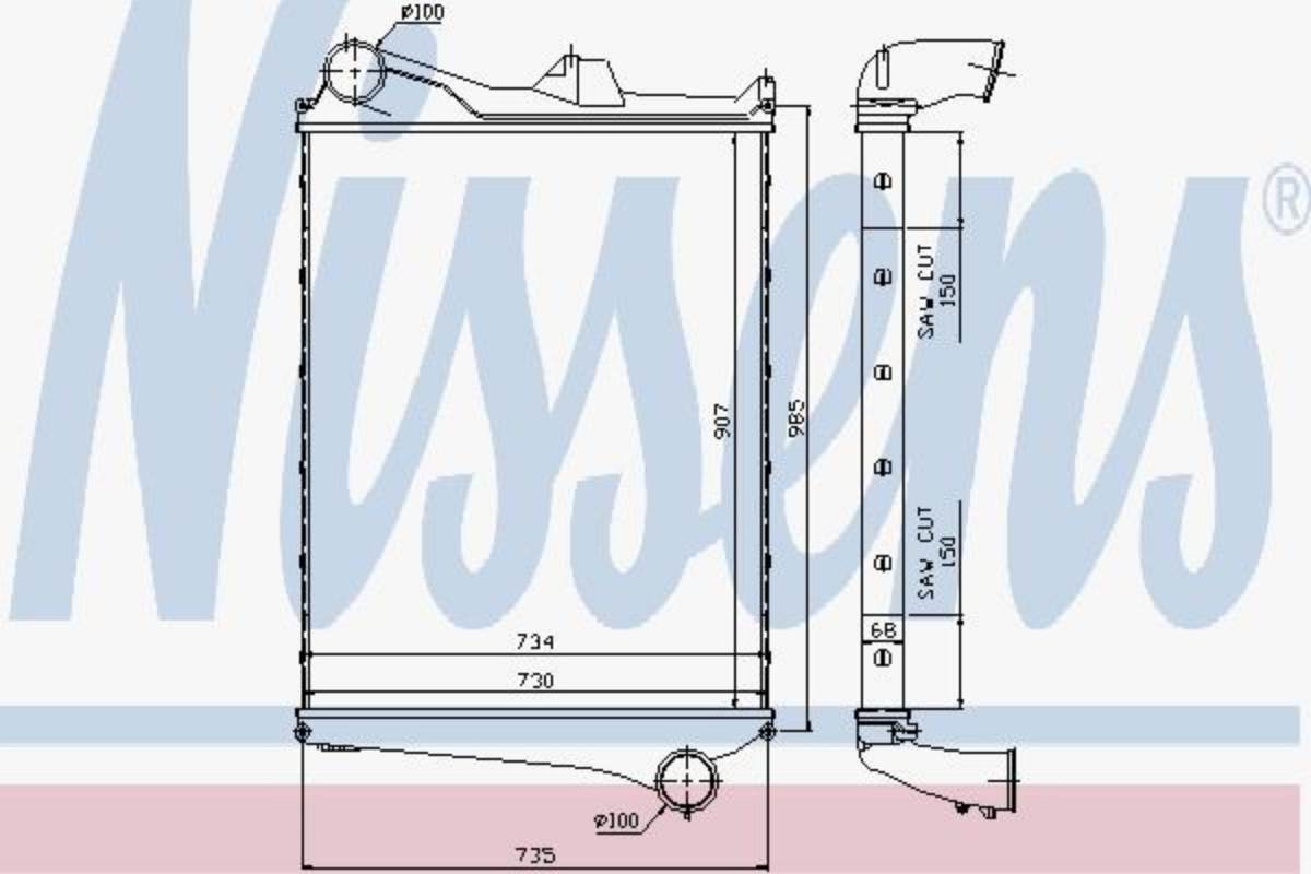 Intercooler Volvo Fh-Fm (Dar Tip, Version 1-2-3) | OEM 1665242