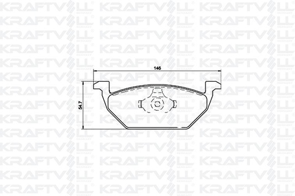 Fren Balatasi On Caddy Altea 04>15 Golf 5 6 A3 Octavia 04>13 Jetta 06>11 Leon 06>13 Toledo 05>09 Yeti 10>18 | KRAFTVOLL 07010015 | OEM 1J0698151E 1J0698151G 1K0698151A