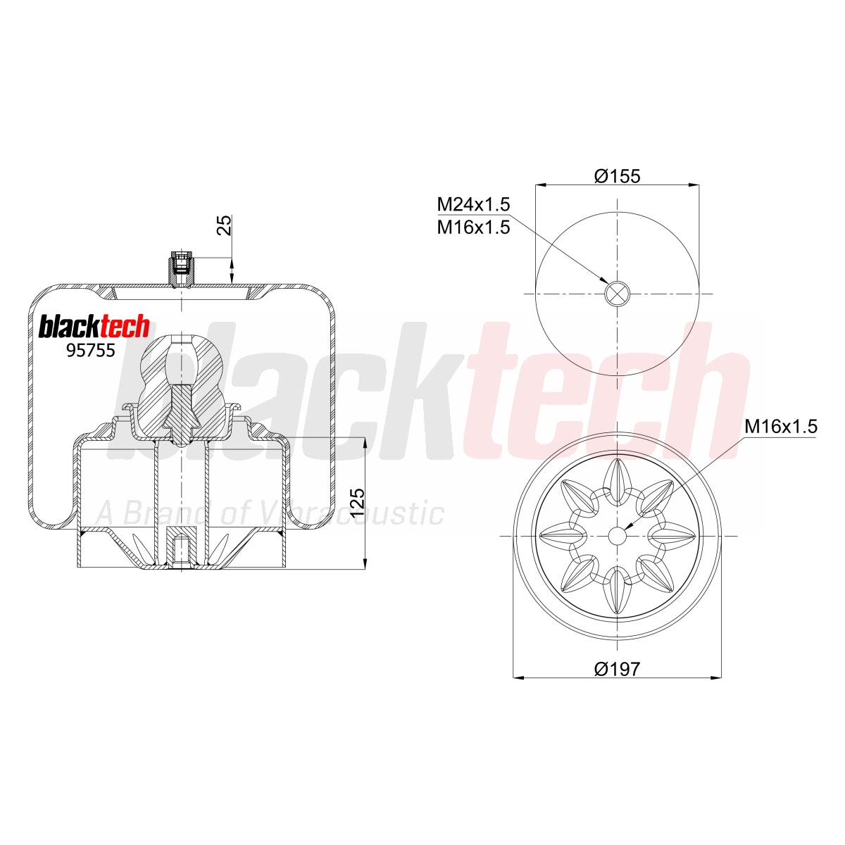 Körük Komple Metal Pistonlu | OEM 4644NP22