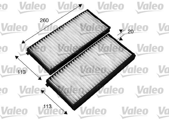 Kabin Filtresi (2LI Tk) Kia Carens II (Pa) | VALEO 715522 | OEM 0K2FA-6152X 0K2FA6152XA K2FA6152X