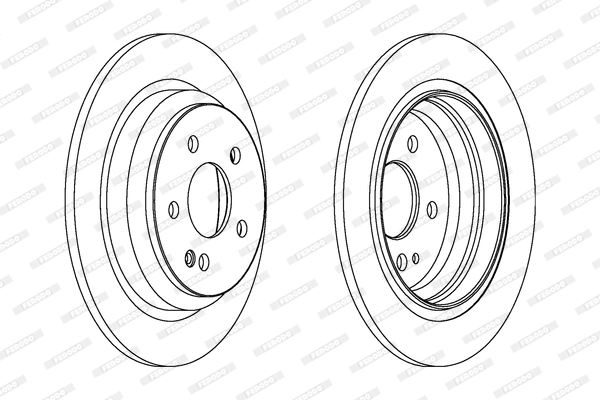 Fren Diski Arka Viano W639 03> Vito W639 03> | FERODO DDF1234 | OEM A6394230112