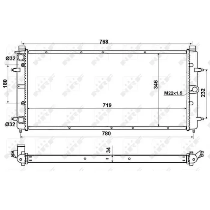 Motor Radyatoru Transporter T4 2,4 2,5TDI | NRF 509514 | OEM 701121253D 701121253F 701121253K