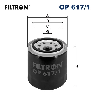 Yag Filtresi Accent Getz Elantra Cerato Rio Ceed Hyundai Kia Tum Benzinli Binekler | FILTRON OP 617/1 | OEM 26300-35530