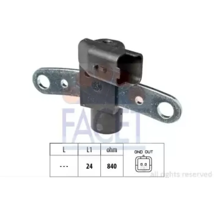 Krank Mil Sensoru Clio 3 Megane 2 Modus Scenic Logan 1.5DCI K9K | FACET 9.0600 | OEM 8200647366