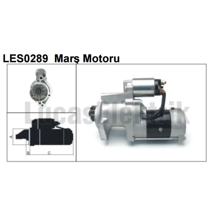Mars Motoru 12V / 2,2KW / 12DIS Nissan Pickup 2,5DI / 4WD, | LUCAS LES0289