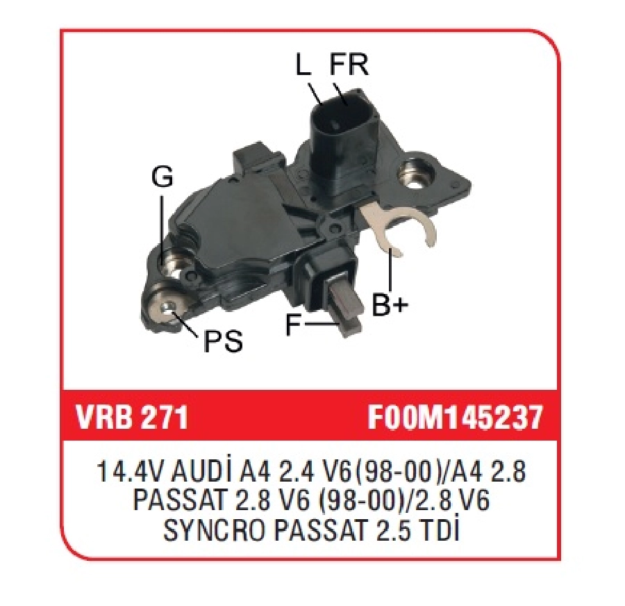 Konjektör Bosch Tipi 14.5V (14mm) - VW Transporter, Bora, Golf, Passat, Audi, Mercedes (L-FR=L-DFM) | OEM VRB271