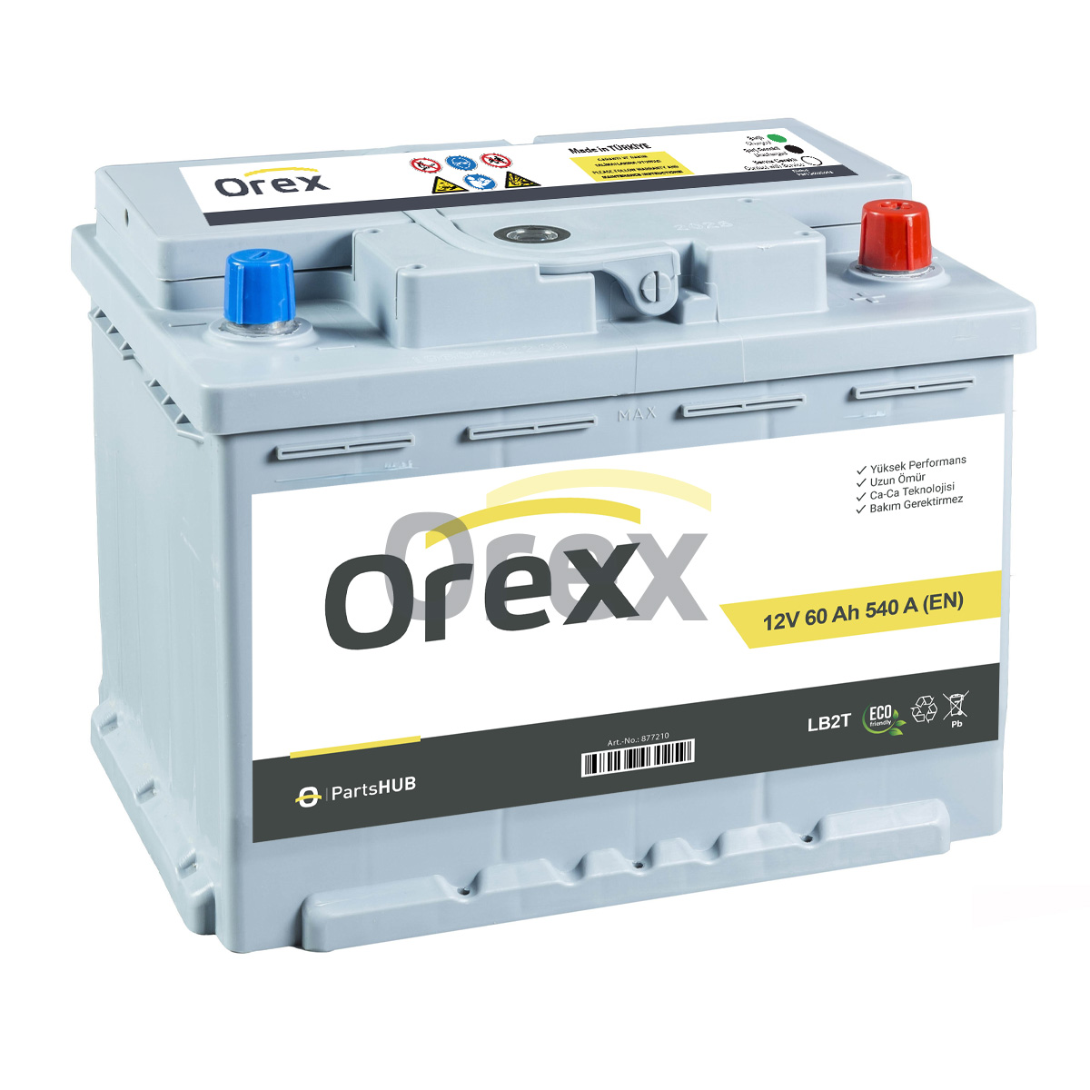 Akü 60 Ah Lb2 540A (242×175×175) Tam Kapalı Alçak