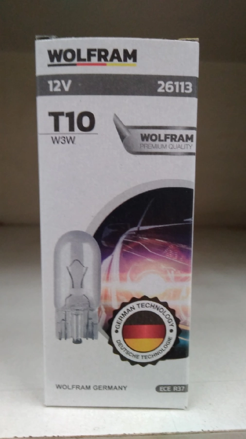 Ampul 12V T10 3W W2.1x9.5d T10 Orta Dipsiz | OEM 26113