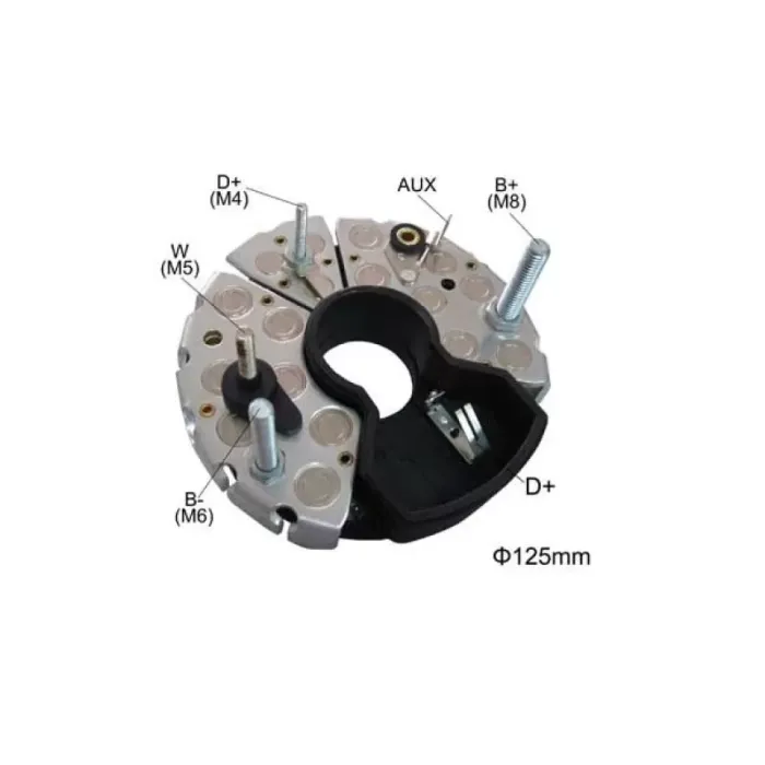 Diyot Tablasi (17 Diyotlu) - Scania / Iveco / MAN | YUNYI BHP12509 | OEM 1342386 244610 1543316 1544716