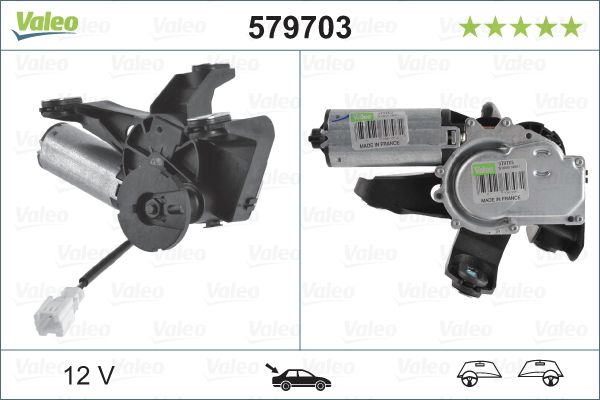 Silecek Motoru Arka C5 01 07 | VALEO 579703 | OEM 6405K1