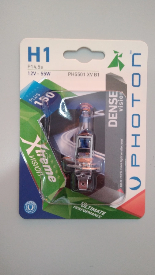 Ampul H1 12V 55W Xtreme Vision + %150 Fazla Işık (Tekli Blister) | OEM PH5501XVB1