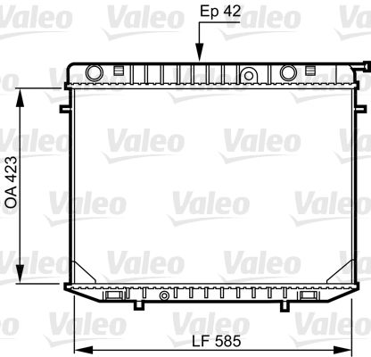 Radyator Opel Frontera | VALEO 731237 | OEM 1300121 1300157 6302003 91146914