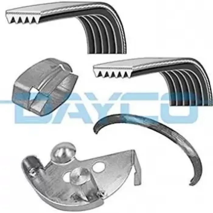 Kanalli Kayis Kiti C Max 1,6 16V 03>11 Focus II / III 1,4 16V / 1,6 16V 04 /> Volvo C30 S40 V50 | DAYCO PVE001 | OEM 4M5Q 6D314 CC 1322008 30650846 6D314 1322008 30650846