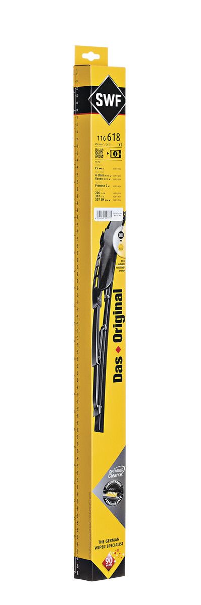 Silecek Supurgesi 650MM Ruzgarlikli C5 (St) , Mercedes A Class (St) , P307 (Yt) , P206 (St) / (Swf) | VALEO 116618 | OEM 6423F1 6423F1 6426JA 6426JP 6426JA 6426JP