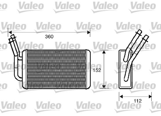 Kalorifer Radyatoru Transit Turbo 96>99 Transit V184 2,0TDCI / 2,4TDCI 01>06 | VALEO 812332 | OEM YC1H 18476 AB 1350118 18476 1350118