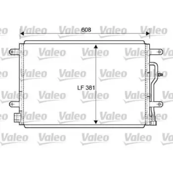Klima Radyatoru A4 05>08 3.0TDI Bkn Asb Bpp | VALEO 818190 | OEM 8E0260403E 8E0260403E 8E0260403J 8E0260403M 8E0260403J 8E0260403M