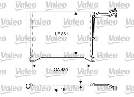 Klima Radyatoru Mini R50 R53 | VALEO 817837 | OEM 64536453691 64536453691 64536918597 64536918597