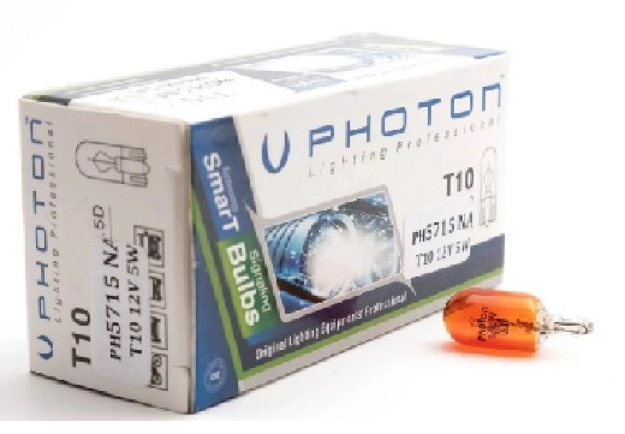 Ampul T10 12V W5W Dipsiz Amber Adet | OEM PH5715A