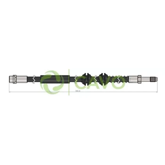On Fren Hortumu Transporter T5 03> | CAVO C900 647A | OEM 7H8611701 7H8611701 7H8611701A 7H8611701B 7H8611701A 7H8611701B