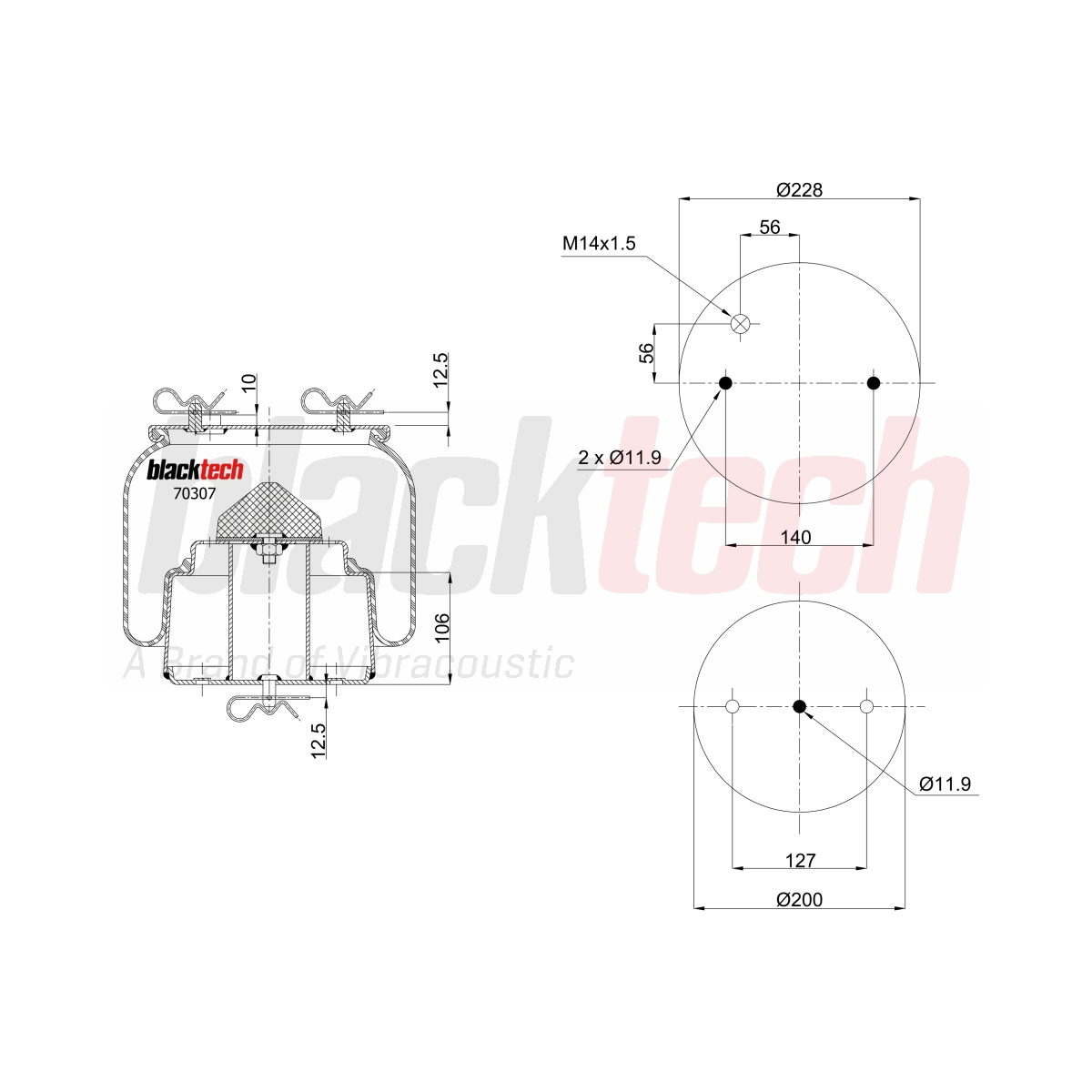 Körük Komple Metal Pistonlu | OEM 1440307
