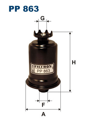 Benzin Filtresi Hyundai Accent 1.3 1.5 94-00 Colt 1.3 Lancer 1.5 Pajero | FILTRON PP 863 | OEM 3191122000
