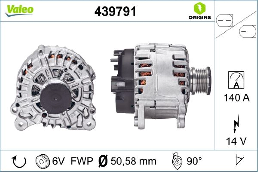 Alternatör Amarok Crafter 30 50 Transporter V 2,0 2009 ve sonrası | OEM 439791