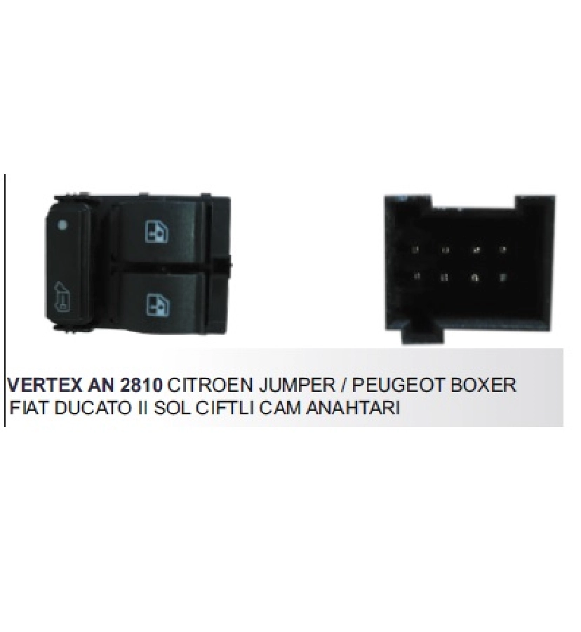 Jumper, Boxer, Ducato 3 Sol Çiftli Cam Anh | OEM AN2810