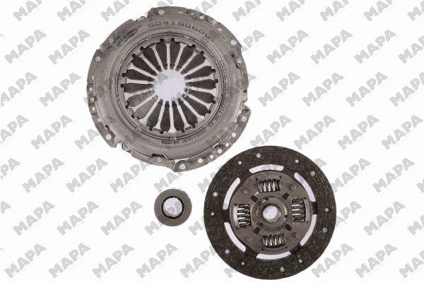 Debriyaj Seti Ibiza 5 Fabia Polo 1,2 / 1,2 16V 09> (Cgpa Bzg Ceva) | MAPA 008190 000 | OEM 03D141015D 03D141015B 3000859701