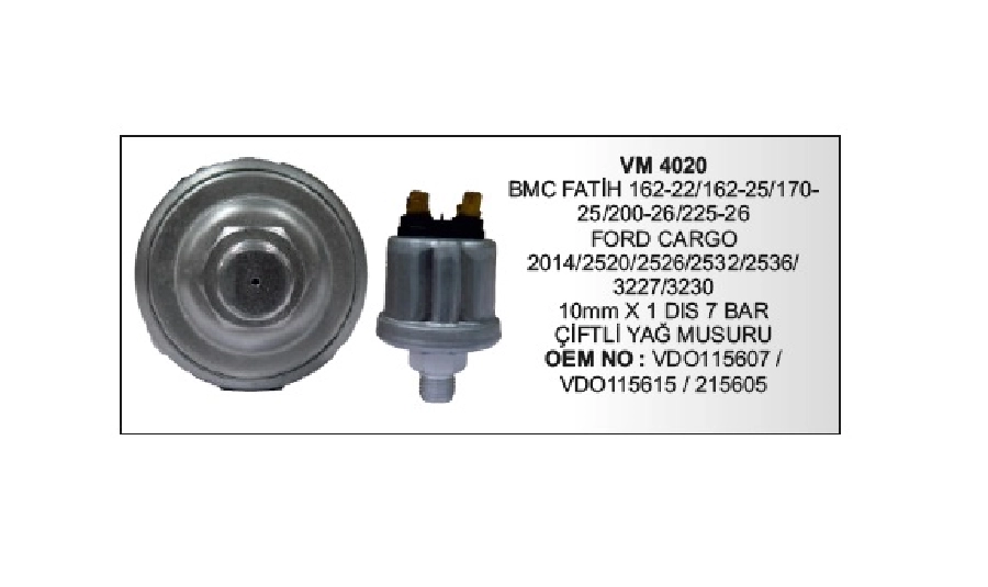 Müşür Yağ - Fatih Ford Cargo 10*1 Diş Çift Çıkış 7 Bar | OEM VM4020