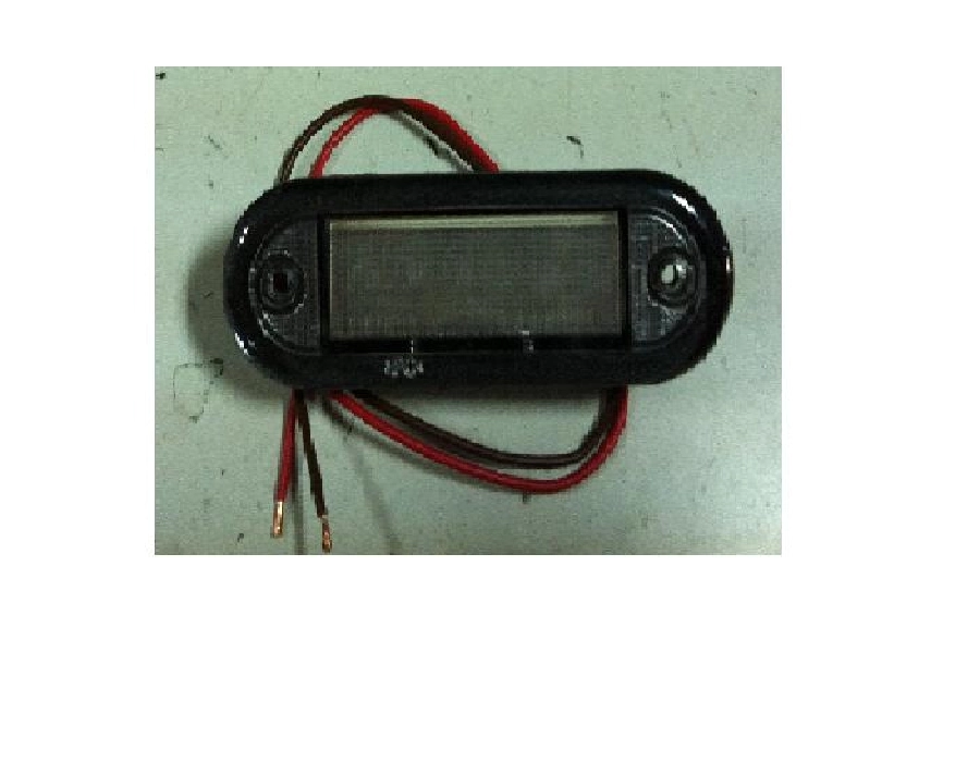 Side Marker Basamak Aydınlatma Büyük Oval Kırmızı 6LED 24V | OEM SBA24R6
