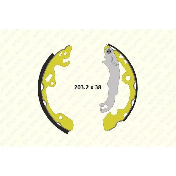 Arka Fren Balatasi (Pabuc) Focus I 1,4 16V / 1,6 16V / 1,8 16V 98>04 | KALE B 1019 0600 05 P KF23 | OEM 98AB 2200 BE 1126158 1126158