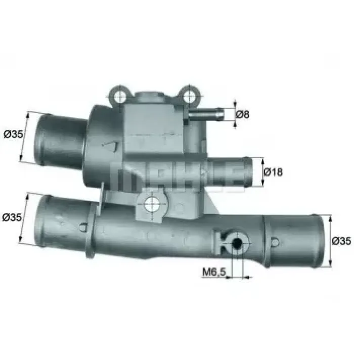 Termostat Fiat Doblo Palio Weekend Albea Bravo Brava Marea Stilo 1.6 16V 96> Lancia Dedra Lybra 1.6 16V 99>05 | MAHLE TI12388 | OEM 46776217