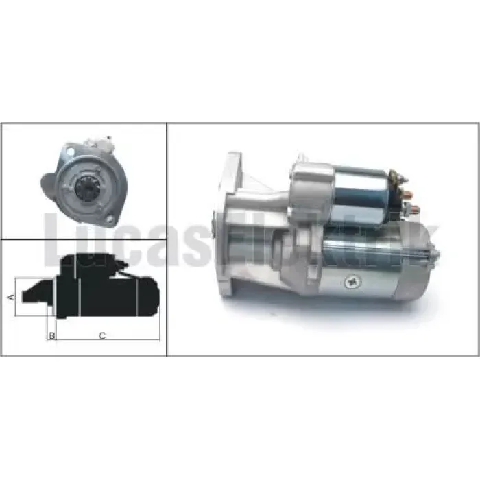 Mars Motoru 12V / 2,5KW / 9DIS Nissan Interstar Dci 140, | LUCAS LES0298