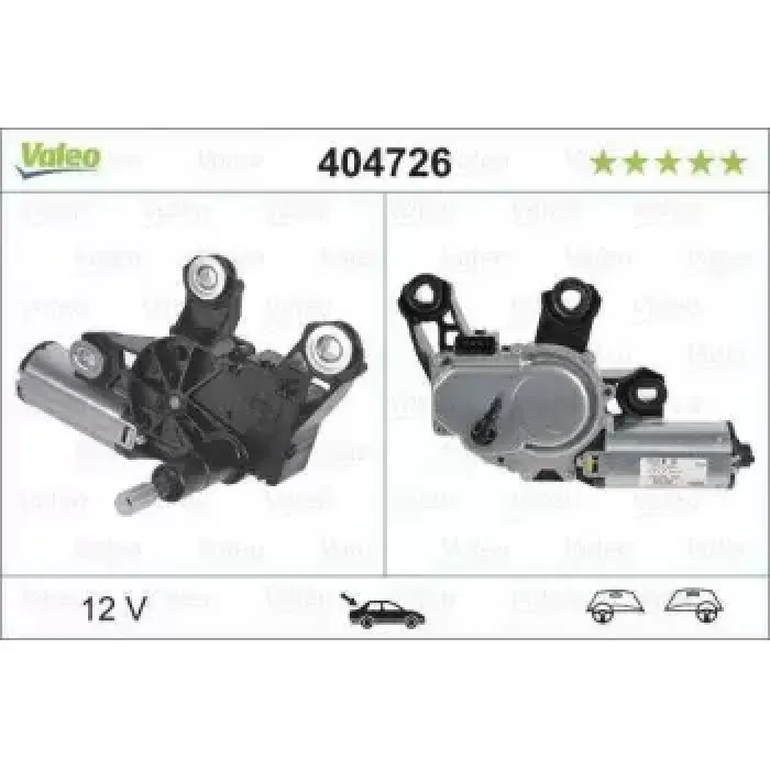 Silecek Motoru Arka Polo (01 08) | VALEO 404726 | OEM 6Q6955711