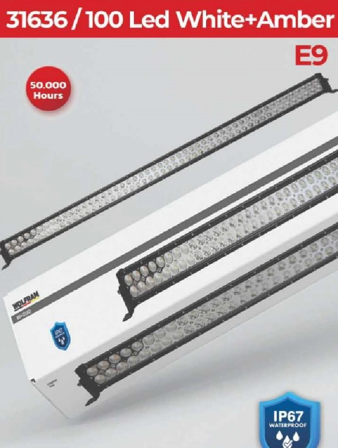 LED Bar Offroad Beyaz ve Sarı 7 Fonksiyonlu 137 900 E9 Belgeli | OEM 31636