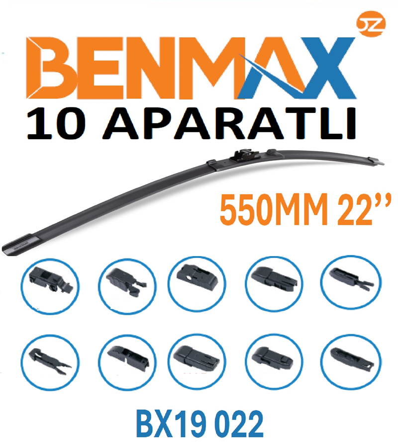 Silecek Süpürgesi Muz 10 Aparatlı 550MM 22''
