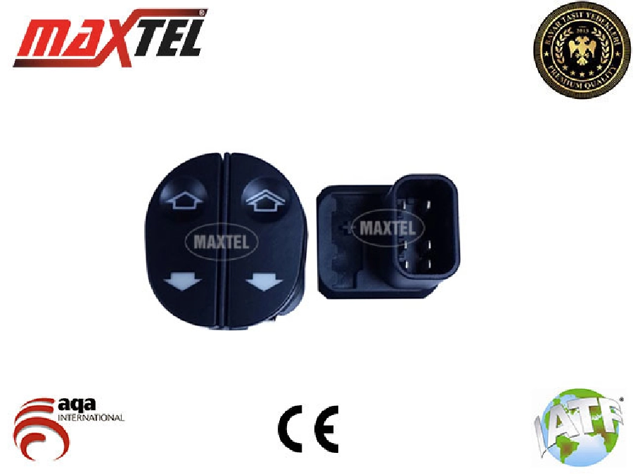 Cam Kaldırma Anahtarı Connect 2006 ve sonrası Fiesta V 2001 ve sonrası Ön Sol 6 Pin Çiftli Otomatik (Siyah) | OEM 18202047