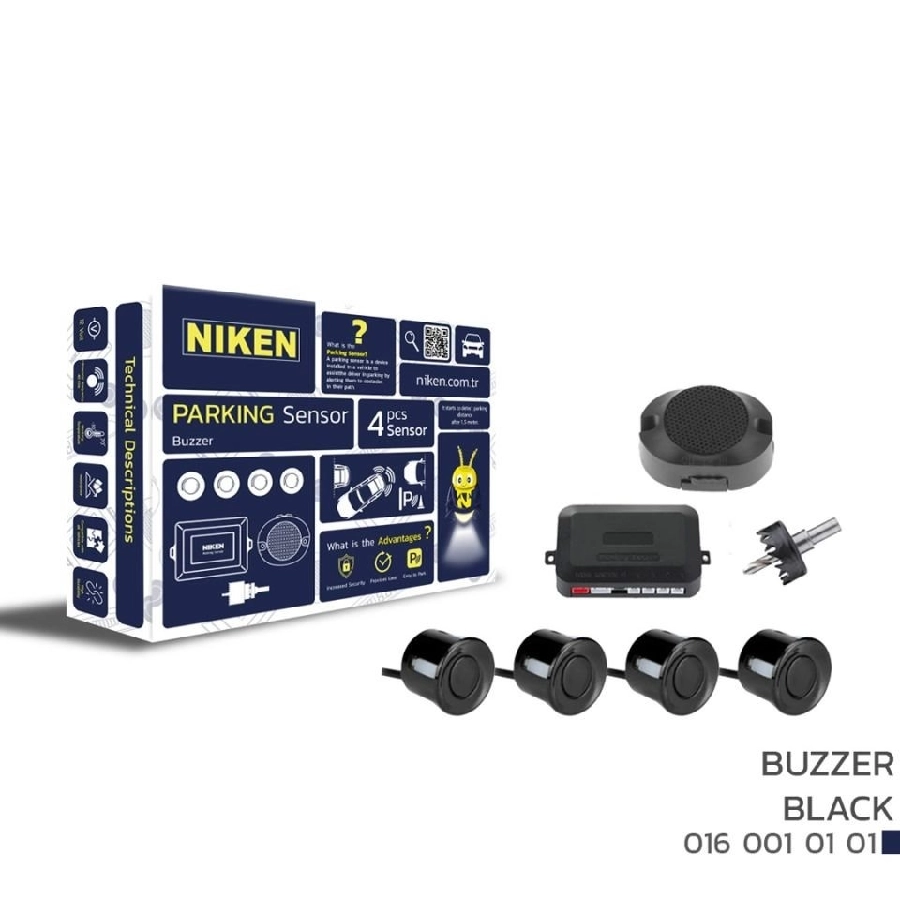 Park Sensörü Ses İkazlı Siyah 22mm | OEM 0160010101