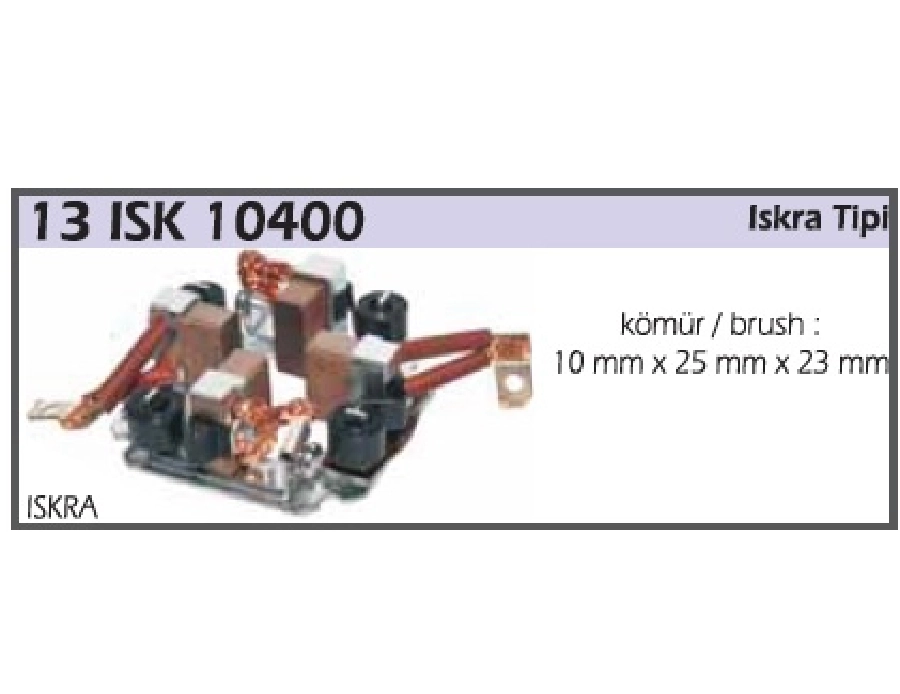 Marş Kömür Yuvası Iskra 10X25X23 | OEM 13ISK10400