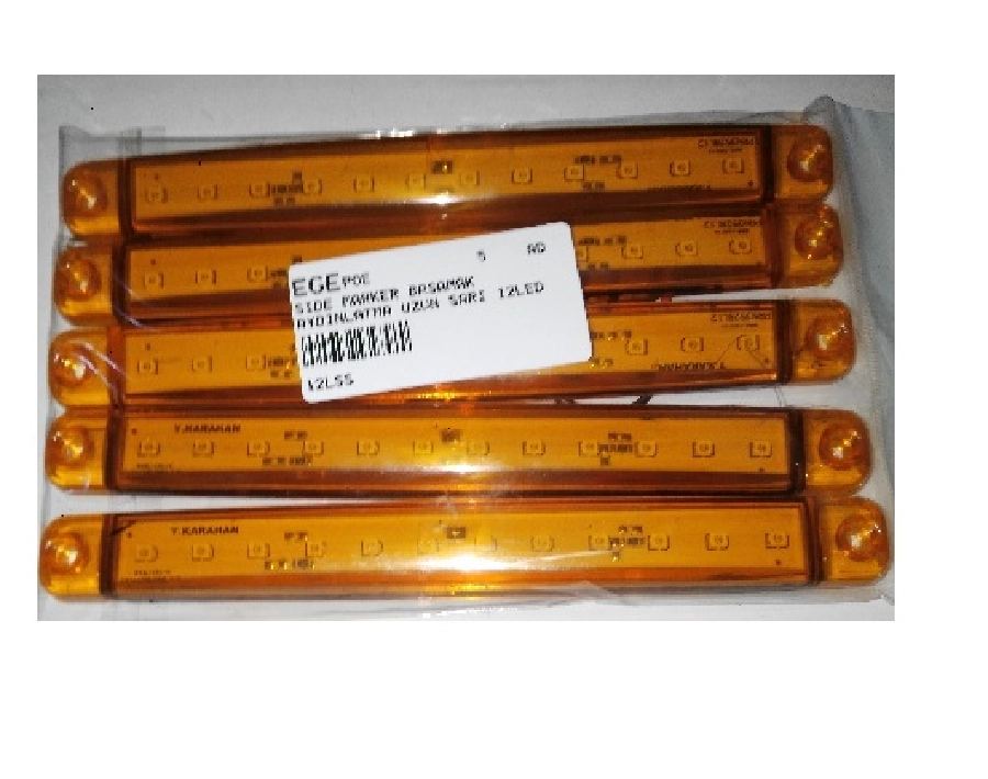 Side Marker Basamak Aydınlatma Uzun Sarı 12LED 12V-24V | OEM 12LSS