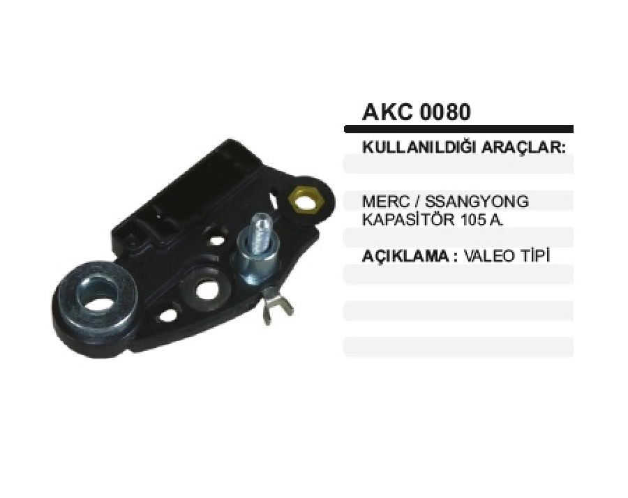 Valeo T Mercedes, Ssangyong Kapasıtor 105A | OEM AKC0080