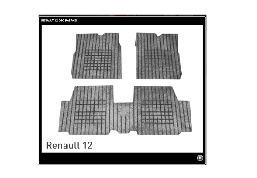 Paspas Bezli 3 Parça Mavi - Renault 12 Dekoratif | OEM RBR101